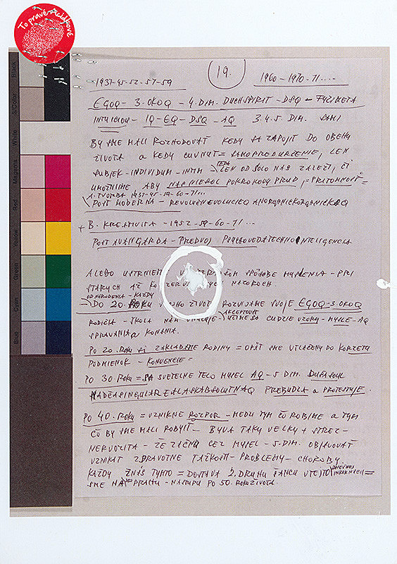 Stanislav Filko – Bez uvedenia názvu (projektart To pravé acidkové) 