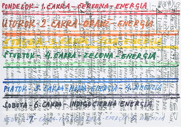 Stanislav Filko – Bez uvedenia názvu  (PONDELOK... UTOROK... STREDA... ŠTVRTOK... PIATOK... SOBOTA... NEDEĽA... ) 