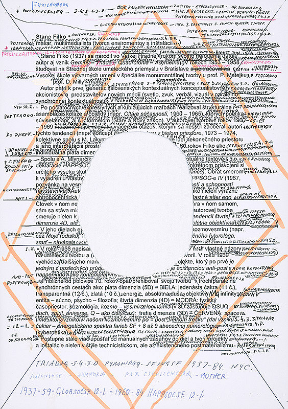 Stanislav Filko – TRIADAQ – 5.4.3.D. PYRAMIDAQ – SFINGSF 1937 – 84. NYC. (časť názvu)  