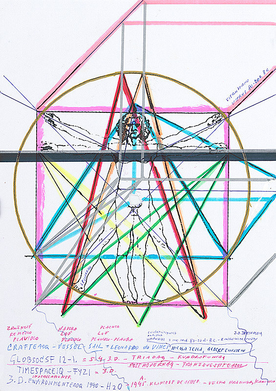 Stanislav Filko – CRAFTEAOQ – VESSEL – SAIL – LEONARDO DA VINCI ... GLOBSOCSF 12 – I. – 5. 4. 3. D. KVADROFONIAQ – TRIADAQ (časť názvu) 