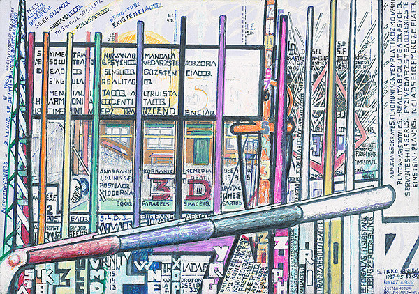 Stanislav Filko – Bez uvedenia názvu (S. FILKQ RADIKAL 1937-45-52-59. KONTEXTEAOOQ – S.VETEANOOOQ – HORN – HARD – TREE) 