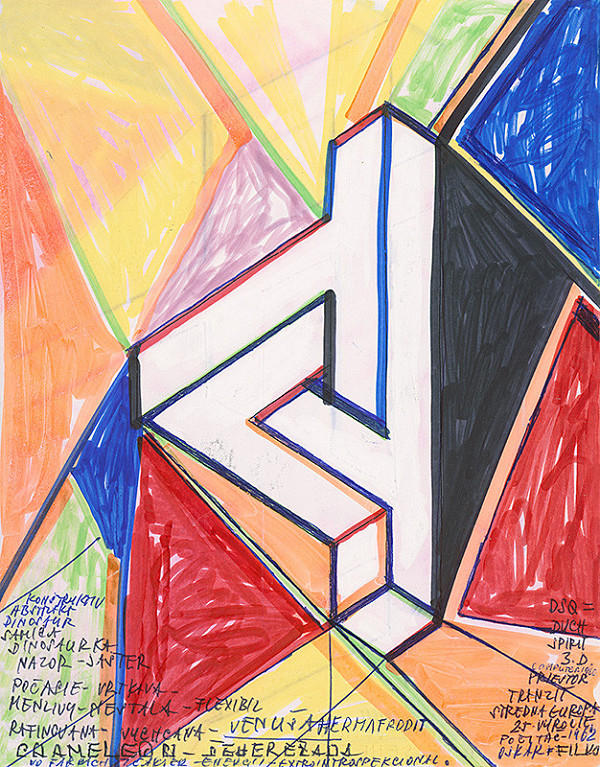 Stanislav Filko – Bez uvedenia názvu (VENUŠA HERMAFRODIT CHAMELEON – ŠEHEREZÁDA... PRIESTOR TRANZIT STREDNA EUROPA 25. VYROČIE POČÍTAČ – 1962 OSKAR + FILKO) 