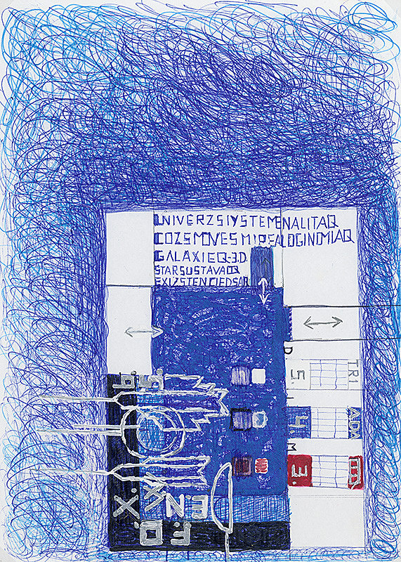Stanislav Filko – Bez uvedenia názvu (UNIVERZSIYSTEMENALITAQ – COZSMOVESMIREALOGINOMIAQ – GALAXIEQ – 3.D. – STARSUSTAVAOQ – EXIZSTENCIEDSAR)  