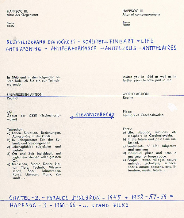Stanislav Filko – HAPPSOC – 3. – 1960-66 – ... STANO FILKO (časť názvu) 
