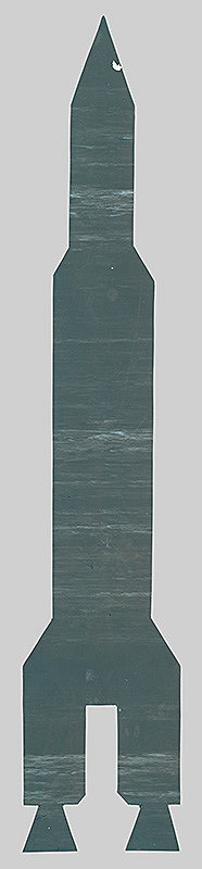 Stanislav Filko – Bez uvedenia názvu (šablóna rakety pre Mapy sveta a Európy)   