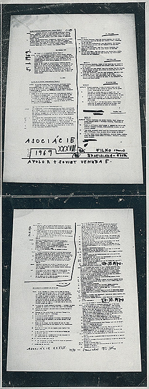 Stanislav Filko – Bez uvedenia názvu (nátlačok k sérii Asociácie XXXVIII.) 