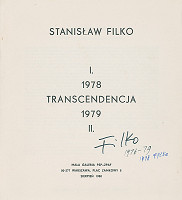 Stanislav Filko – STANISLAW FILKO: TRANSCENDENCJA (vyd. Mala Galeria, Warszawa)     