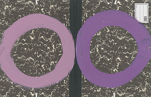 Stanislav Filko – Bez uvedenia názvu (fialové/ružové dosky vo fareb. systéme SF)  