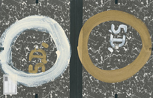 Stanislav Filko – Bez uvedenia názvu (fialové/ružové dosky vo fareb. systéme SF)  