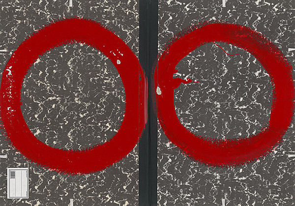 Stanislav Filko – Bez uvedenia názvu (červené dosky vo fareb. systéme SF)	 