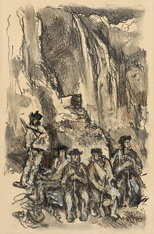 Jaroslav Vodrážka – Oddych pri vodopádoch 