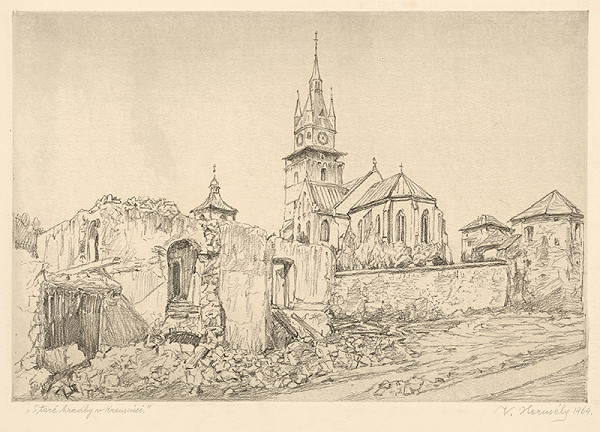 Viktor Hermély – Staré hradby v Kremnici 