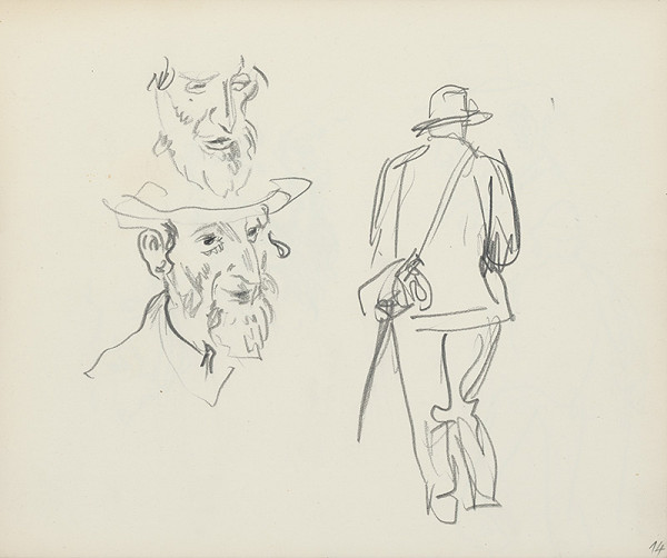 Jaroslav Vodrážka – Kresba č. 14 - Martin, Pol. Žid 