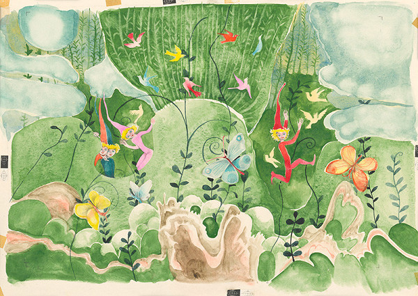 Alžbeta Štefunková-Szabová – Obal ku knihe Škriatkovia z Basy 