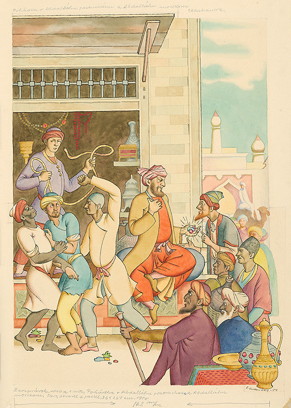 Emil Makovický – Rozprávka o Abdalláhovi pozemskom a Abdalláhovi morskom IV 