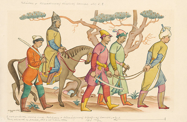 Emil Makovický – Rozprávka o Aláaddínovi a čarovnej lampe IX 