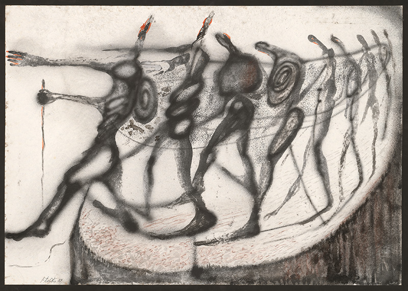 Stanislav Balko – Diptych z cyklu Slepci, 1989, Stredoslovenská galéria