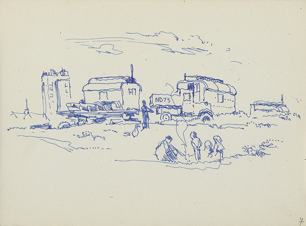 Jaroslav Vodrážka – Bez názvu. (Skicár č.2) 