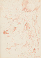 Emil Makovický – Rozprávky z tisíc a jednej noci. Skice malé. (Skica č.1) 