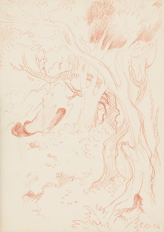 Emil Makovický – Rozprávky z tisíc a jednej noci. Skice malé. (Skica č.1)