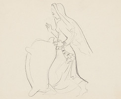 Emil Makovický – Rozprávky z tisíc a jednej noci. Skice malé. (Skica č.2) 