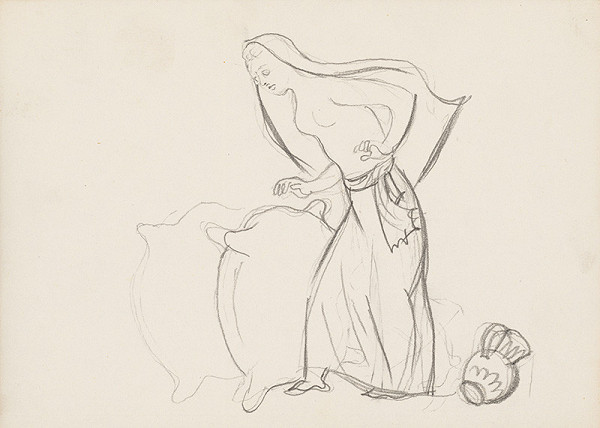 Emil Makovický – Rozprávky z tisíc a jednej noci. Skice malé. (Skica č.3) 