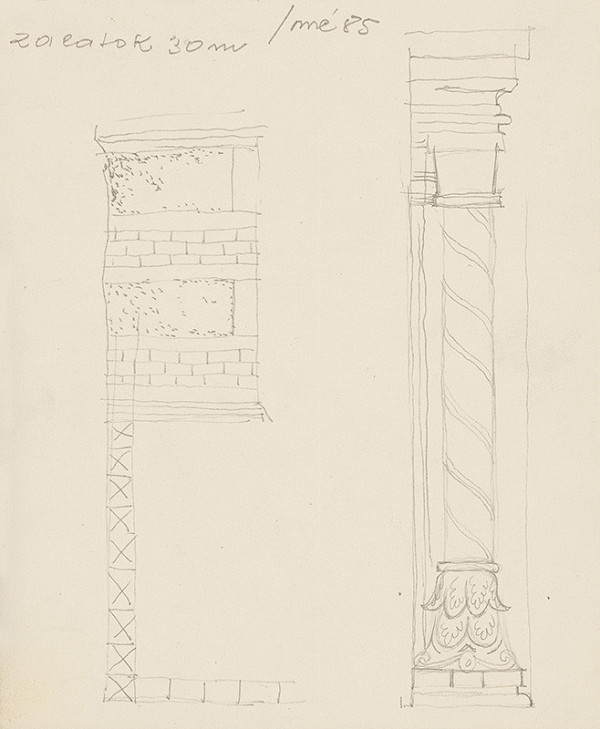 Emil Makovický – Rozprávky z tisíc a jednej noci. Skice malé. (Skica č.4) 