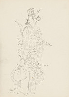 Emil Makovický – Rozprávky z tisíc a jednej noci. Skice malé. (Skica č.7) 