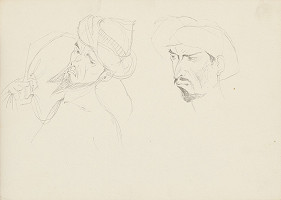 Emil Makovický – Rozprávky z tisíc a jednej noci. Skice malé. (Skica č.8) 