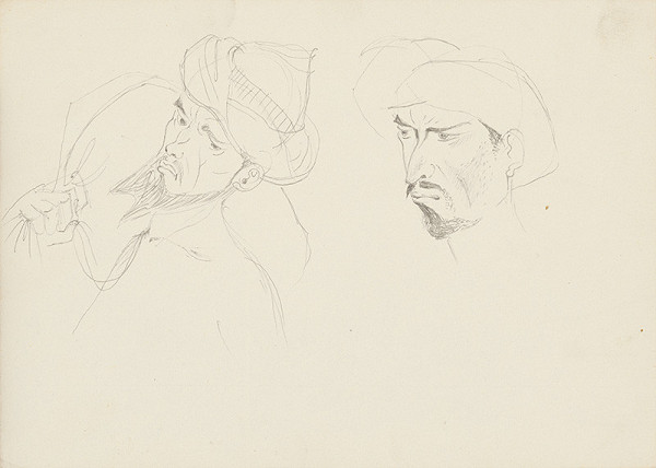 Emil Makovický – Rozprávky z tisíc a jednej noci. Skice malé. (Skica č.8) 