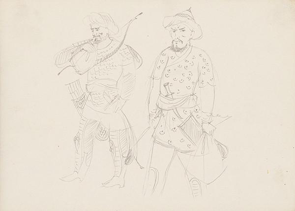 Emil Makovický – Rozprávky z tisíc a jednej noci. Skice malé. (Skica č.16) 