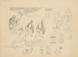 Emil Makovický – Rozprávky z tisíc a jednej noci. Skice veľké. (Skica č.2) 