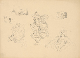 Emil Makovický – Rozprávky z tisíc a jednej noci. Skice veľké. (Skica č.5) 