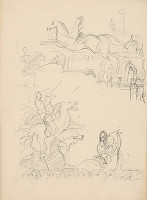 Emil Makovický – Rozprávky z tisíc a jednej noci. Skice veľké. (Skica č.8) 