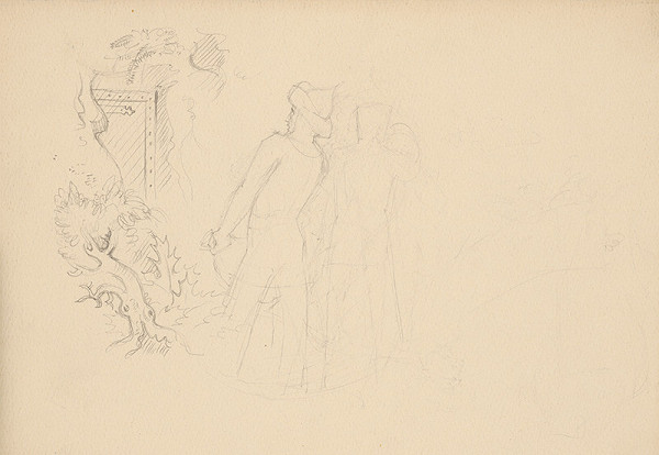 Emil Makovický – Rozprávky z tisíc a jednej noci. Skice veľké. (Skica č.20) 