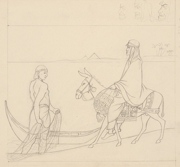 Emil Makovický – Rozprávky z tisíc a jednej noci. Štúdie. (Štúdia č.28) 