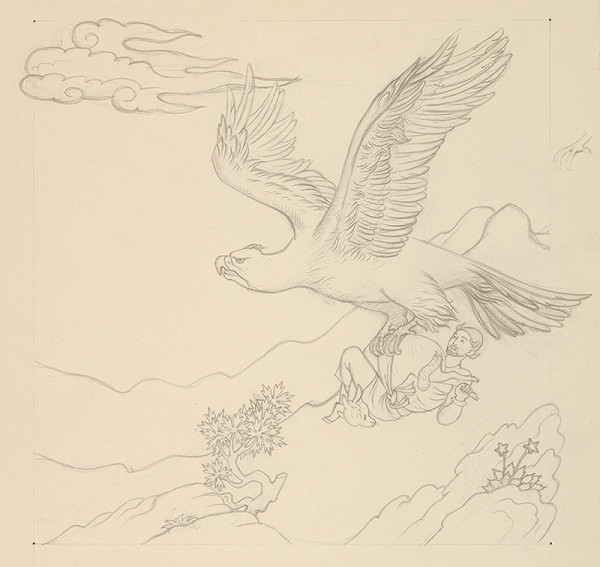 Emil Makovický – Rozprávky z tisíc a jednej noci. Štúdie. (Štúdia č.38) 