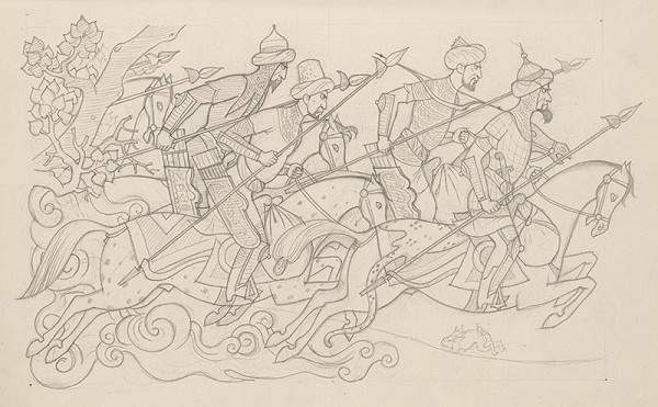 Emil Makovický – Rozprávky z tisíc a jednej noci. Štúdie. (Štúdia č.40) 