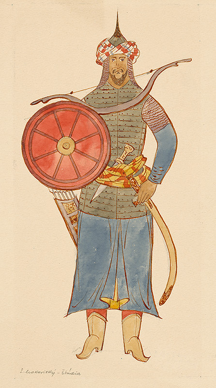 Emil Makovický – Rozprávky z tisíc a jednej noci. Štúdie. (Štúdia č.2) 