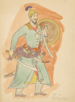 Emil Makovický – Rozprávky z tisíc a jednej noci. Štúdie. (Štúdia č.3) 