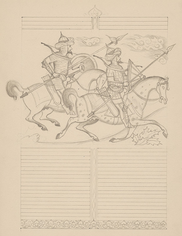 Emil Makovický – Rozprávky z tisíc a jednej noci. Štúdie. (Štúdia č.4)