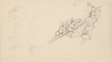 Emil Makovický – Rozprávky z tisíc a jednej noci. Štúdie. (Štúdia č.5) 