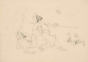 Emil Makovický – Rozprávky z tisíc a jednej noci. Štúdie. (Štúdia č.6) 