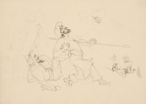 Emil Makovický – Rozprávky z tisíc a jednej noci. Štúdie. (Štúdia č.6) 