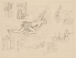 Emil Makovický – Rozprávky z tisíc a jednej noci. Štúdie. (Štúdia č.9) 