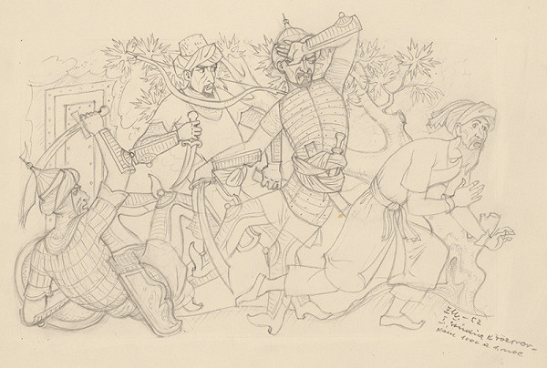 Emil Makovický – Rozprávky z tisíc a jednej noci. Štúdie. (Štúdia č.15) 