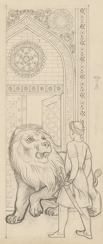 Emil Makovický – Rozprávky z tisíc a jednej noci. Štúdie. (Štúdia č.18) 