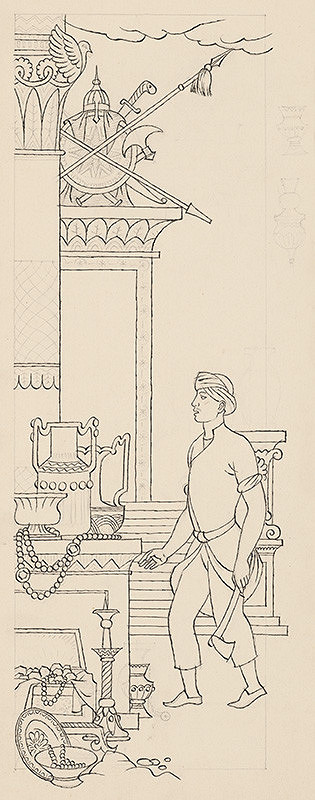 Emil Makovický – Rozprávky z tisíc a jednej noci. Štúdie. (Štúdia č.21) 