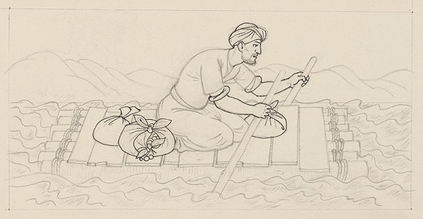 Emil Makovický – Rozprávky z tisíc a jednej noci. Štúdie. (Štúdia č.24) 