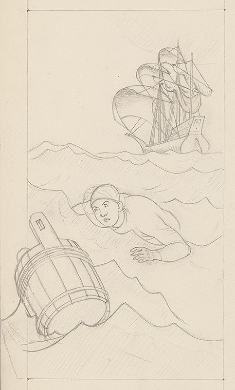 Emil Makovický – Rozprávky z tisíc a jednej noci. Štúdie. (Štúdia č.25) 